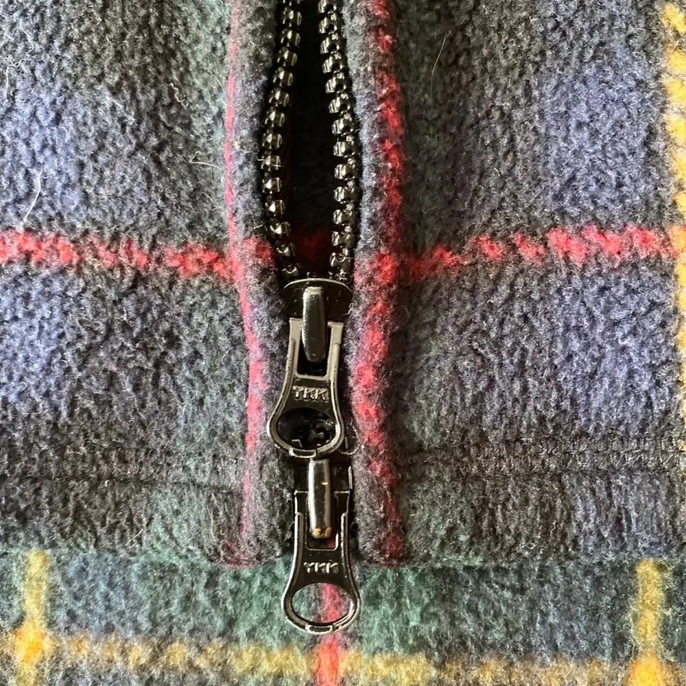Lauren Ralph Lauren Multicolor Plaid Fleece Vest size medium